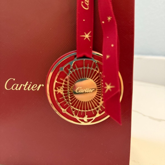CARTIER Christmas Ornament/Gift Tag and Shopping Bag - Picture 2 of 2